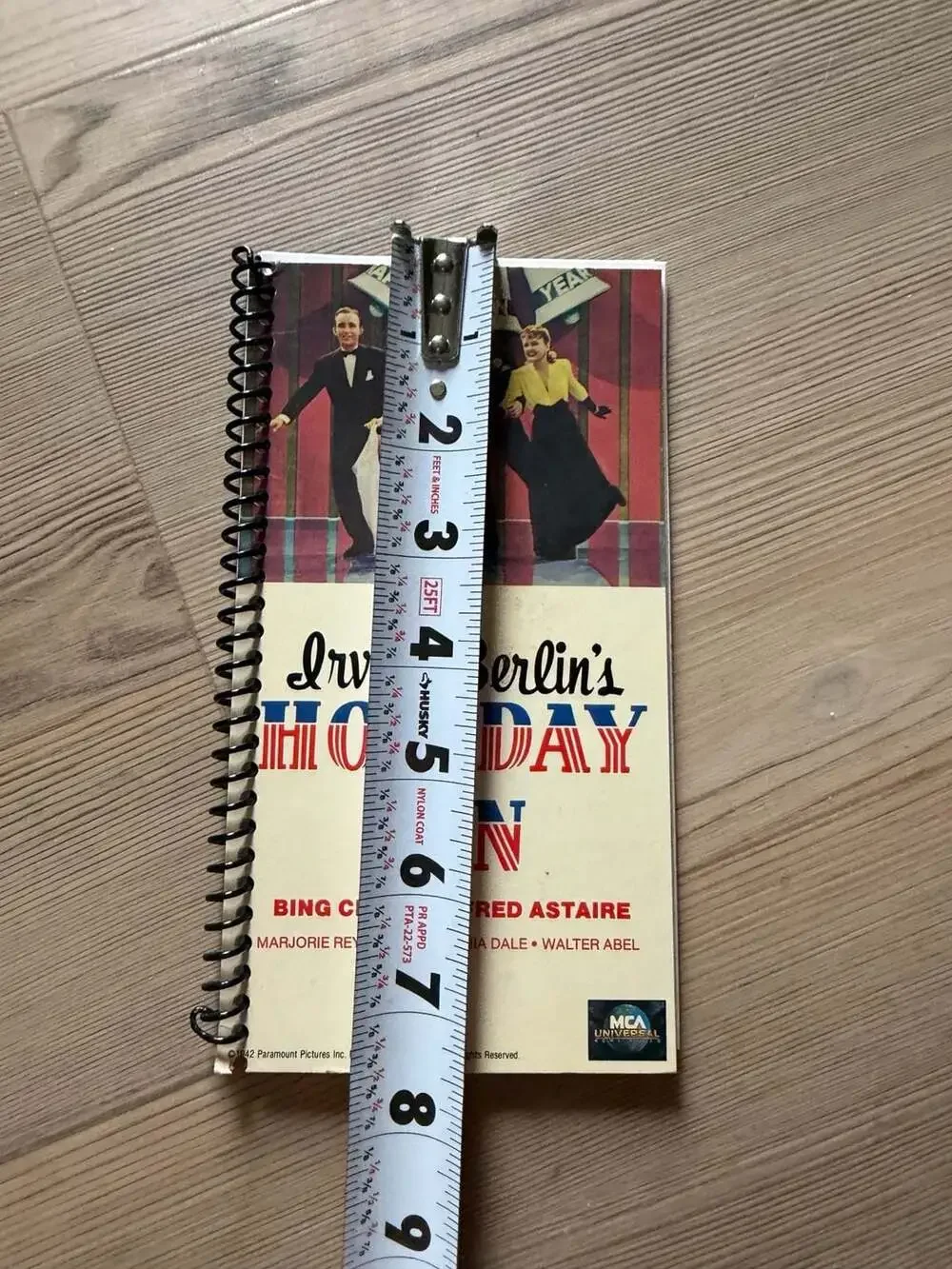 Irving Berlin's Holiday Inn VHS (1990 MCA Home Video) Spiral Bound Notebook